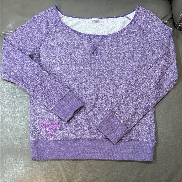 Hard Rock Cafe Sweaters - Hard Rock Las Vegas Women's Purple Sweater size L